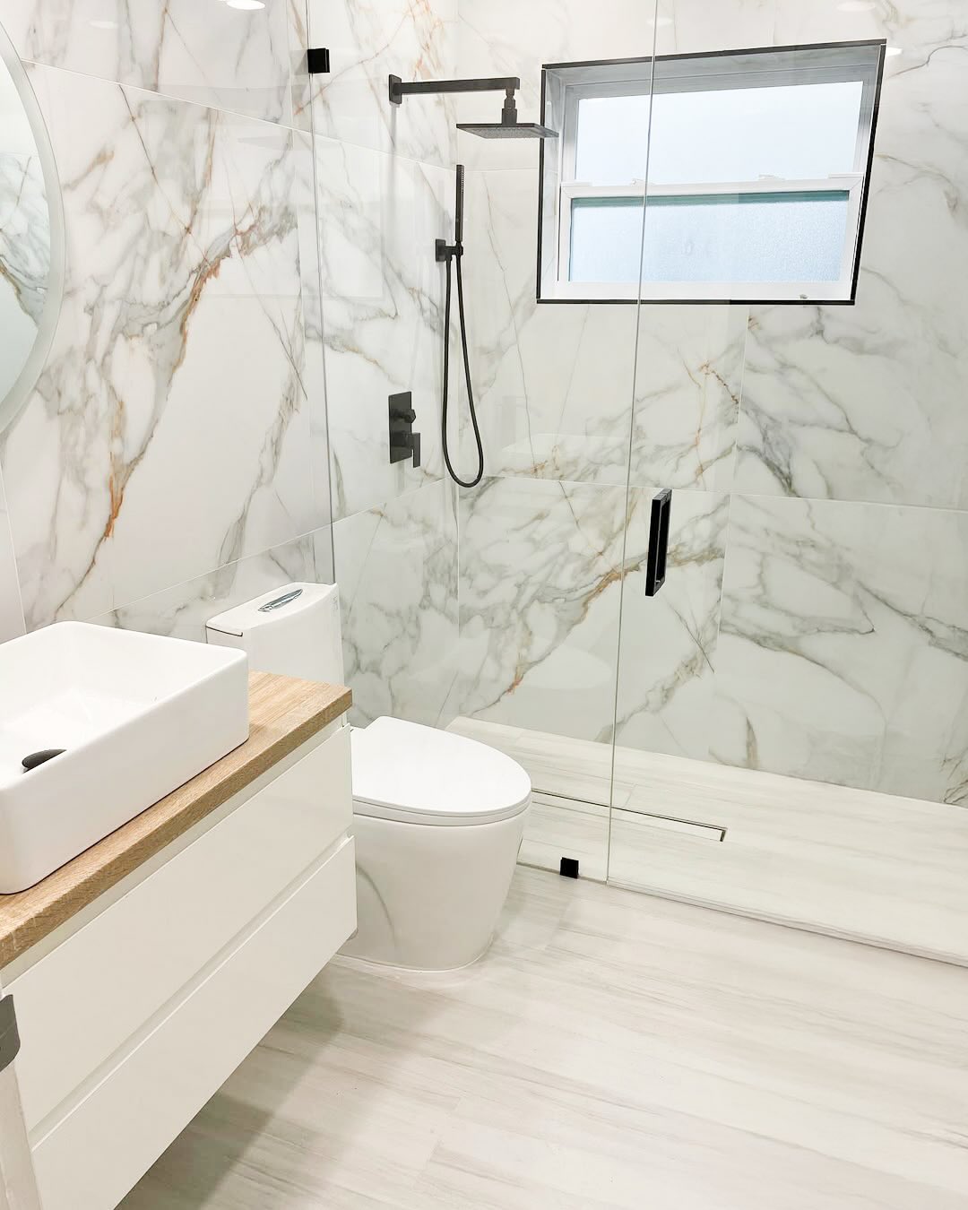Finished bathroom remodel